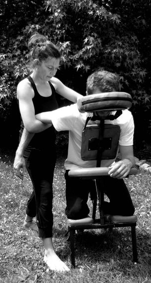 Shiatsu sur chaise, en extérieur ou intérieur